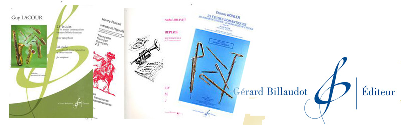 Catalogus bladmuziek Gérard Billaudot